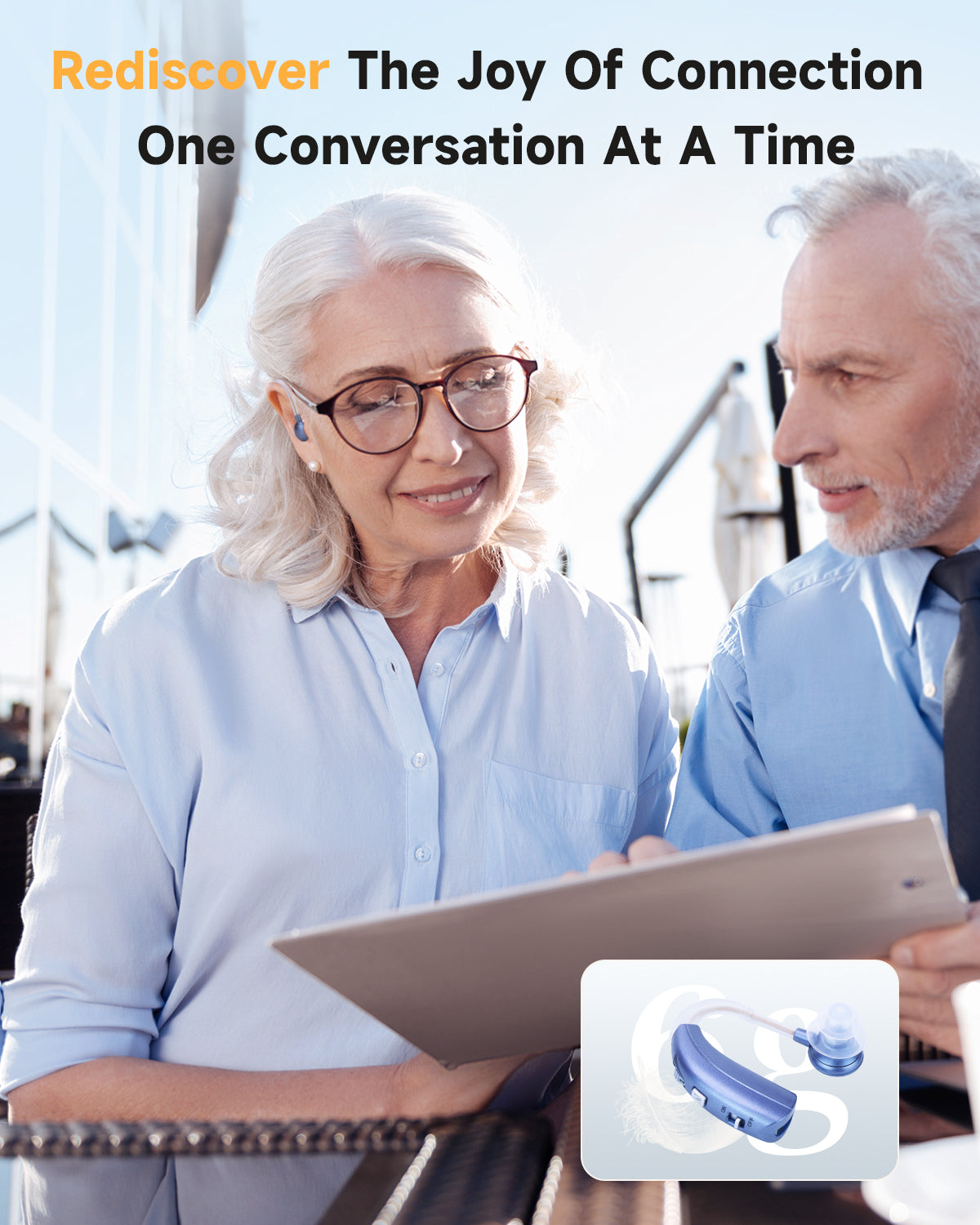 BRITZGO Hearing Aids – Regain Clear Hearing, Smart Noise Cancellation, Enhance Life Quality