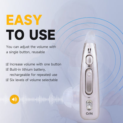 BRITZGO Hearing Aids with Noise Cancelling,Rechargeable Sound Amplilfier,Upgraded Digital Chip