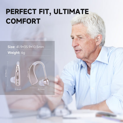 BRITZGO Hearing Aids with Noise Cancelling,Rechargeable Sound Amplilfier,Upgraded Digital Chip