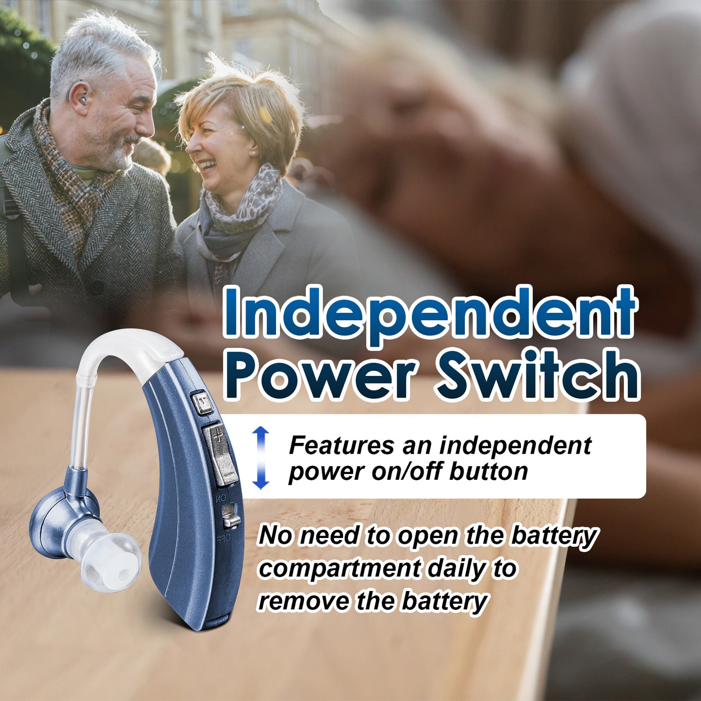 BRITZGO Hearing Aids.Exclusive Patented Technology: Low-Power Chip with 60-Day Battery Life on a Single Cell