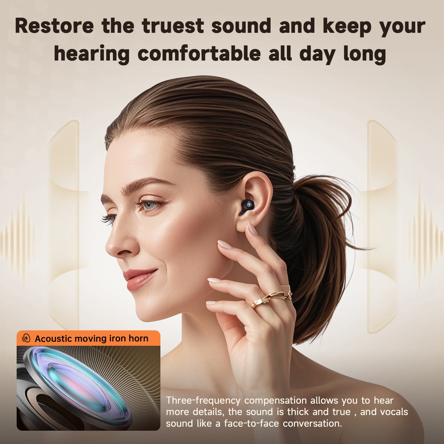 BRITZGO VHP1621 ，Smart Noise Cancellation, and Strong Battery Life，16-Channel Pure Sound