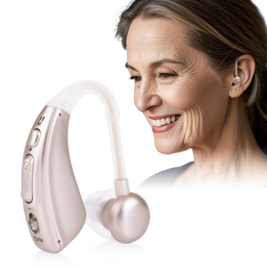 BRITZGO A313 Smart Behind-the-Ear Hearing Aid –  Digital Chip, Dynamic Driver, Clear Sound