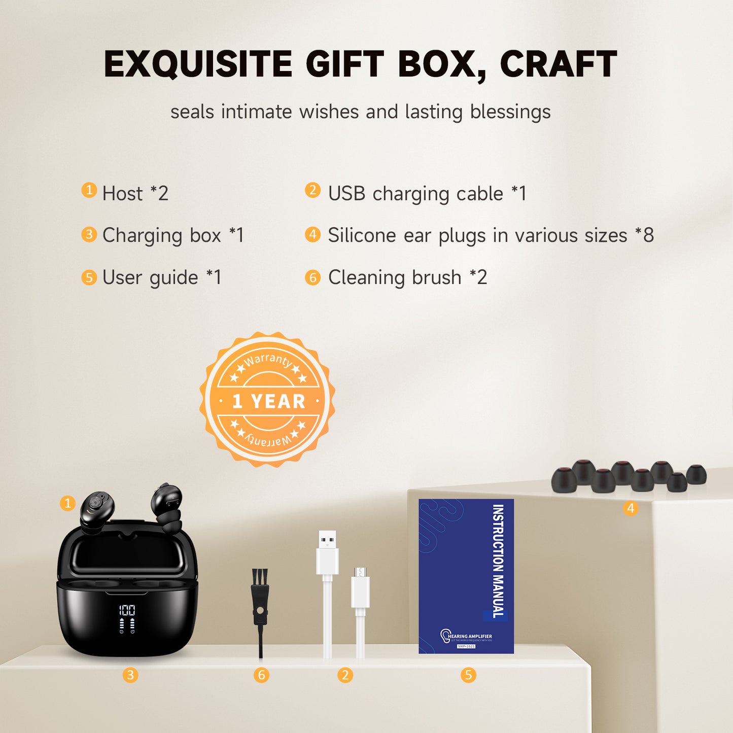 BRITZGO VHP1621 ，Smart Noise Cancellation, and Strong Battery Life，16-Channel Pure Sound