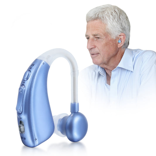 BRITZGO A313 Smart Behind-the-Ear Hearing Aid –  Digital Chip, Dynamic Driver, Clear Sound