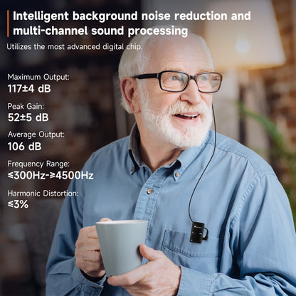 BRITZGO Hearing Aids.Designed for Severe Hearing Loss: Smart Noise Cancellation and Powerful 120dB Output Restore Pure, Lossless Sound Quality