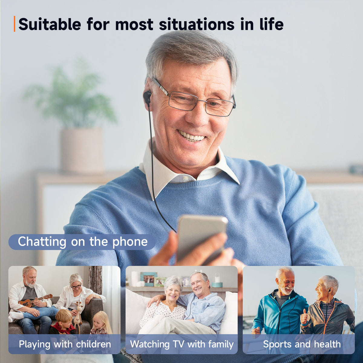 BRITZGO Hearing Aids.Designed for Severe Hearing Loss: Smart Noise Cancellation and Powerful 120dB Output Restore Pure, Lossless Sound Quality