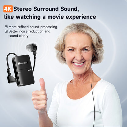 BRITZGO Hearing Aids.Designed for Severe Hearing Loss: Smart Noise Cancellation and Powerful 120dB Output Restore Pure, Lossless Sound Quality