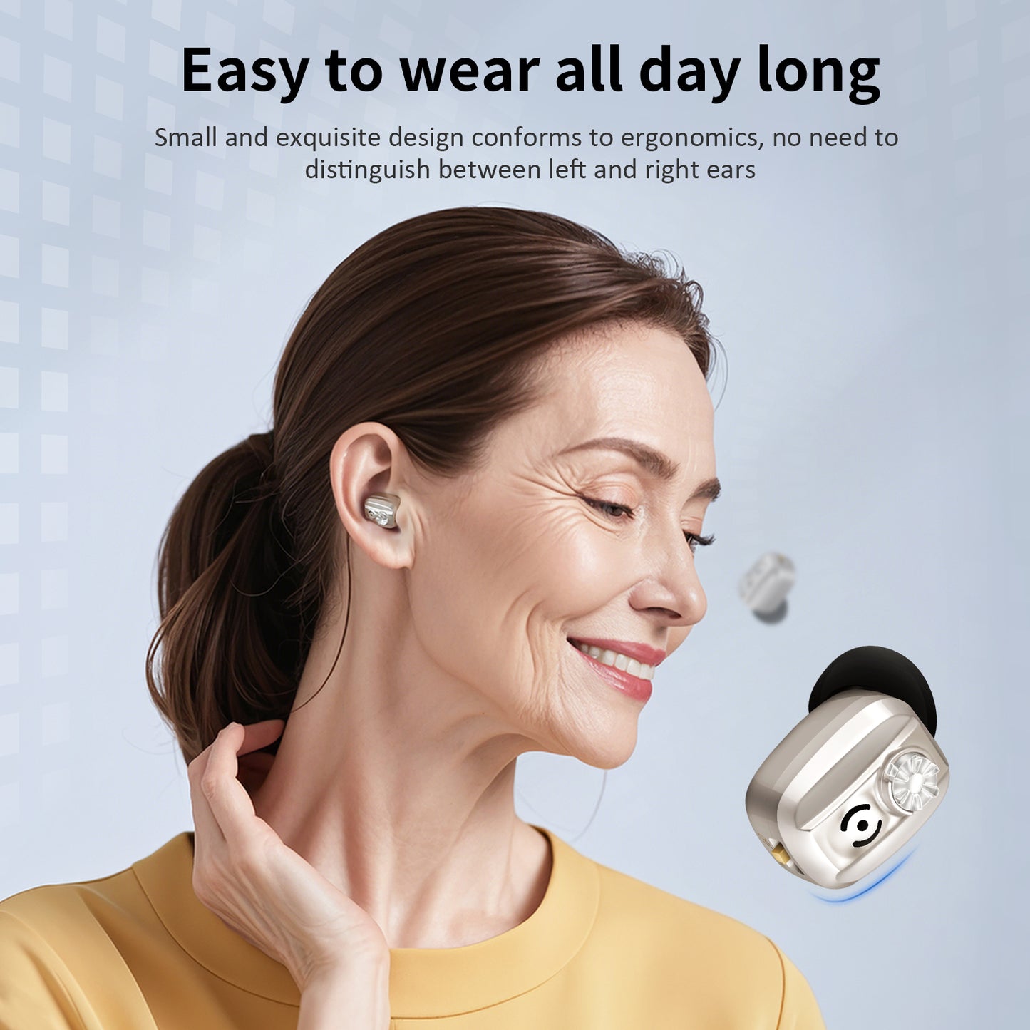 BRITZGO Hearing Aids - Wireless, Rechargeable, and Comfortable | Clear Sound in a Small, Discreet Design for Seniors & Adults with Hearing Loss