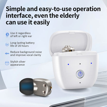 BRITZGO Hearing Aids - Wireless, Rechargeable, and Comfortable | Clear Sound in a Small, Discreet Design for Seniors & Adults with Hearing Loss
